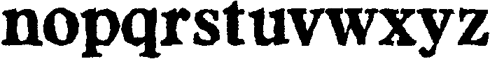 Library Regular otf (400) Font LOWERCASE
