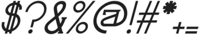 Lichfield Italic otf (400) Font OTHER CHARS