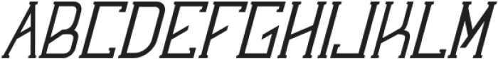 Lichfield Italic otf (400) Font UPPERCASE
