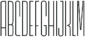 Lichtspielhaus Hairline otf (100) Font LOWERCASE