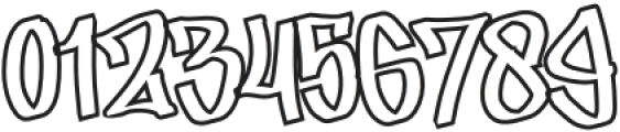 Lickos Outline otf (400) Font OTHER CHARS