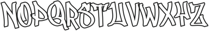 Lickos Outline otf (400) Font UPPERCASE