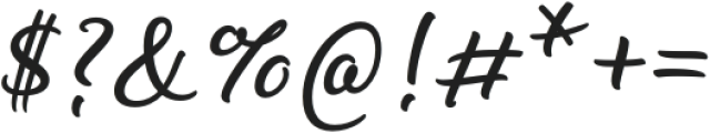LiebeHeide Brush Medium otf (500) Font OTHER CHARS