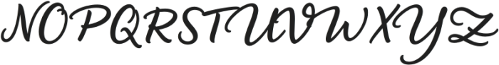 LiebeHeide Brush Medium otf (500) Font UPPERCASE