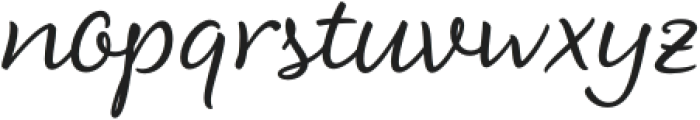 LiebeHeide Brush Regular otf (400) Font LOWERCASE