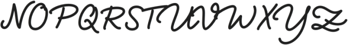 LiebeHeide Fineliner Bold otf (700) Font UPPERCASE