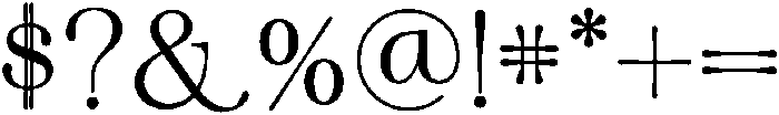 Life Regular otf (400) Font OTHER CHARS