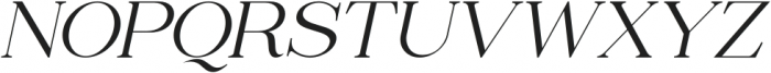 Liferdas Extra Light Italic Italic otf (200) Font UPPERCASE