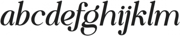 Liferdas Medium Italic Italic otf (500) Font LOWERCASE