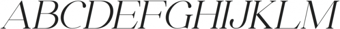 Liferdas Thin Italic Italic otf (100) Font UPPERCASE