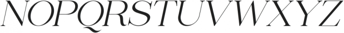 Liferdas Thin Italic Italic otf (100) Font UPPERCASE