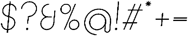 Light Italic otf (300) Font OTHER CHARS