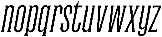 Light Italic otf (300) Font LOWERCASE