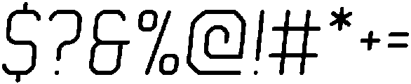Light Italic otf (300) Font OTHER CHARS