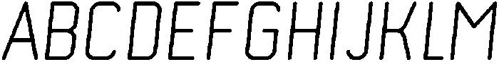 Light Italic otf (300) Font UPPERCASE