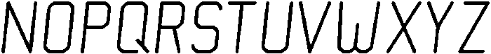 Light Italic otf (300) Font UPPERCASE