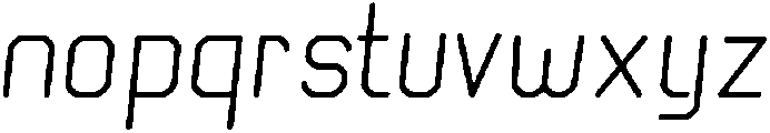 Light Italic otf (300) Font LOWERCASE