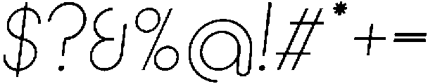 Light Italic otf (300) Font OTHER CHARS