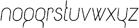 Light Italic otf (300) Font LOWERCASE