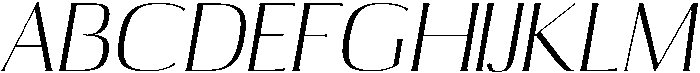 Light Italic otf (300) Font UPPERCASE