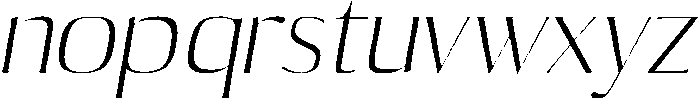 Light Italic otf (300) Font LOWERCASE