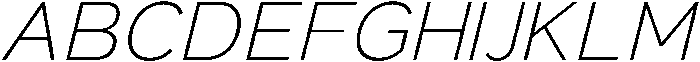 Light Italic otf (300) Font UPPERCASE