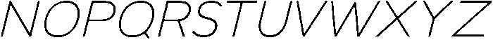 Light Italic otf (300) Font UPPERCASE