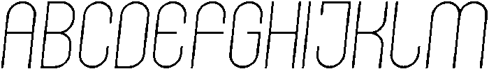 Light Italic otf (300) Font UPPERCASE