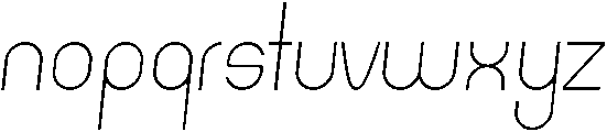Light Italic otf (300) Font LOWERCASE
