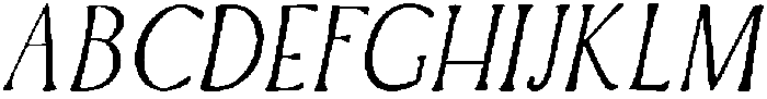 Light Italic otf (300) Font UPPERCASE