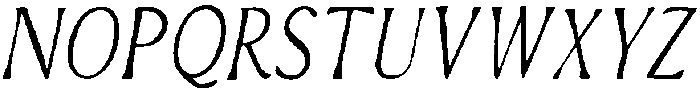 Light Italic otf (300) Font UPPERCASE