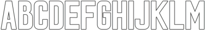 Light Sport Outline otf (300) Font UPPERCASE