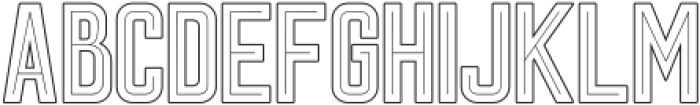 Light Sport Outline otf (300) Font LOWERCASE