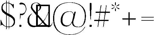 Light otf (300) Font OTHER CHARS