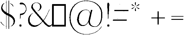 Light otf (300) Font OTHER CHARS