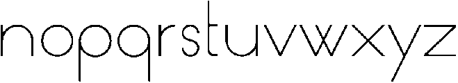 Light otf (300) Font LOWERCASE