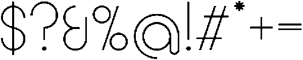 Light otf (300) Font OTHER CHARS