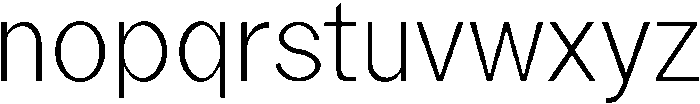 Light otf (300) Font LOWERCASE
