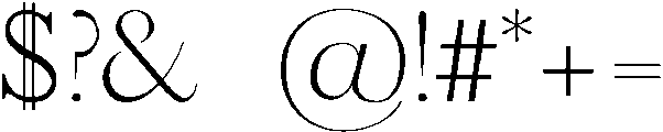 Light otf (300) Font OTHER CHARS