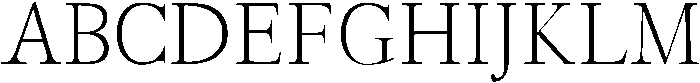 Light otf (300) Font UPPERCASE