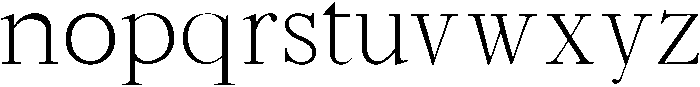 Light otf (300) Font LOWERCASE