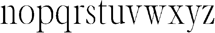 Light otf (300) Font LOWERCASE