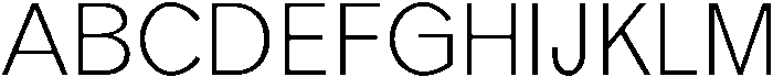 Light otf (300) Font UPPERCASE