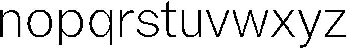 Light otf (300) Font LOWERCASE