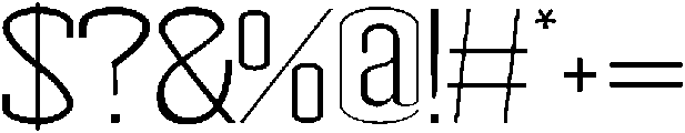 Light otf (300) Font OTHER CHARS