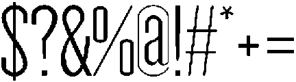 Light otf (300) Font OTHER CHARS
