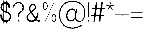 Light otf (300) Font OTHER CHARS