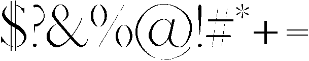 Light otf (300) Font OTHER CHARS