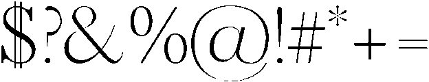 Light otf (300) Font OTHER CHARS