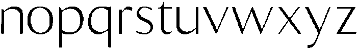 Light otf (300) Font LOWERCASE